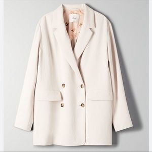 Aritzia Wilfred Cherrelle Oversized Blazer in Bone